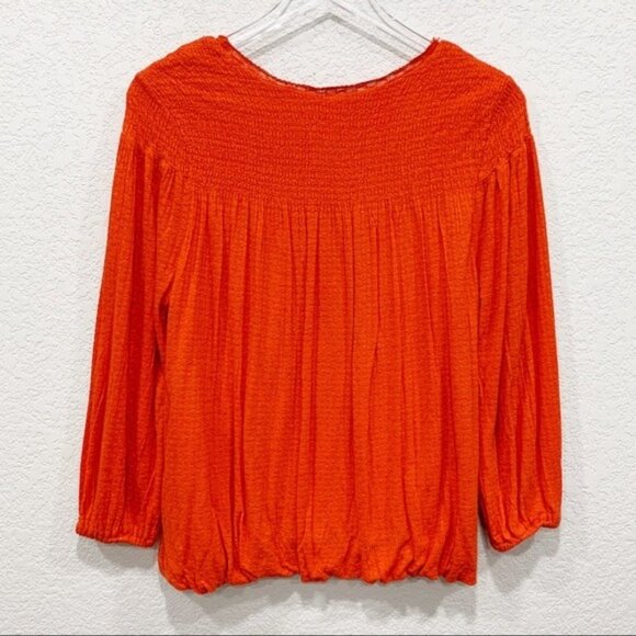 Free People Begonia Flower Embroidered Peasant Top - Picture 7 of 8